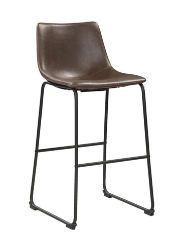 Coaster Michelle Armless Bar Stools Two-tone Brown and Black (Set of 2) Model 102536