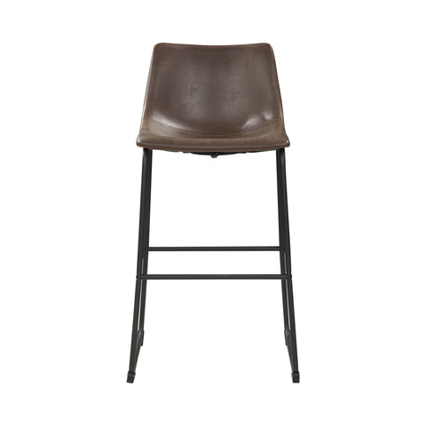 Coaster Michelle Armless Bar Stools Two-tone Brown and Black (Set of 2) Model 102536