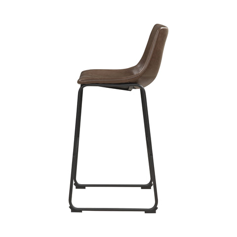 Coaster Michelle Armless Bar Stools Two-tone Brown and Black (Set of 2) Model 102536