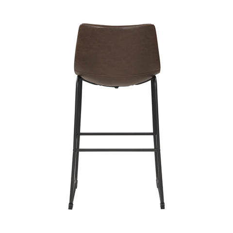 Coaster Michelle Armless Bar Stools Two-tone Brown and Black (Set of 2) Model 102536