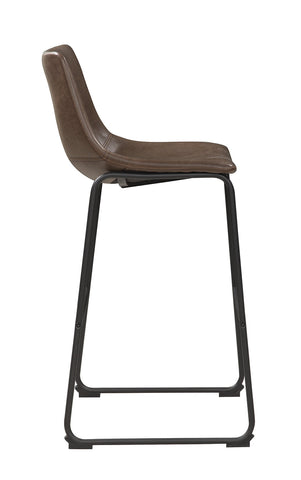 Coaster Michelle Armless Bar Stools Two-tone Brown and Black (Set of 2) Model 102536
