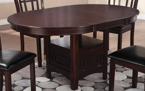 Coaster Lavon Dining Table with Storage Espresso Model 102671