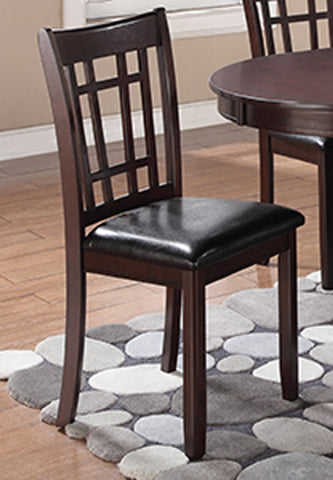 Coaster Lavon Padded Dining Side Chairs Espresso and Black (Set of 2) Model 102672