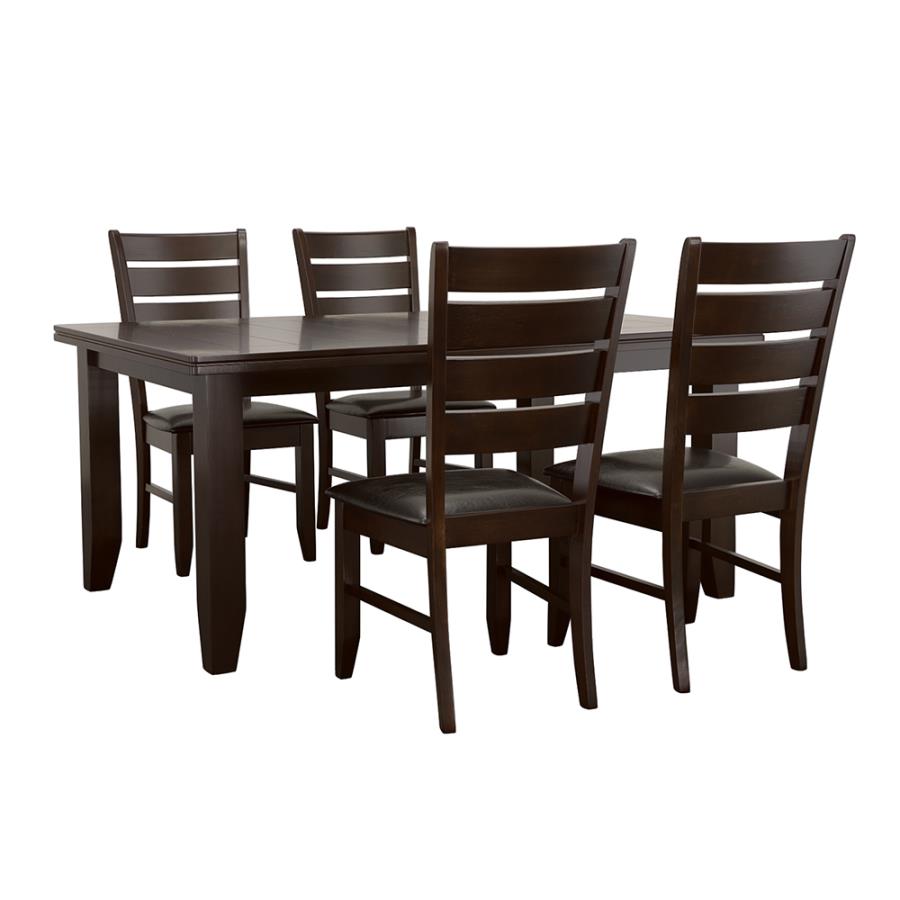 Coaster Dalila Dining Room Set Cappuccino and Black Model 102721-S5