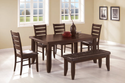 Coaster Dalila Ladder Back Side Chairs Cappuccino and Black (Set of 2) Model 102722
