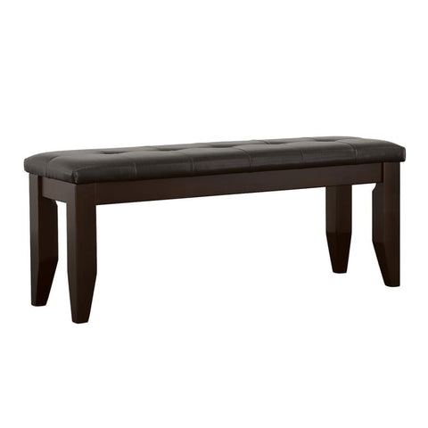 Coaster Dalila Tufted Upholstered Dining Bench Cappuccino and Black Model 102723
