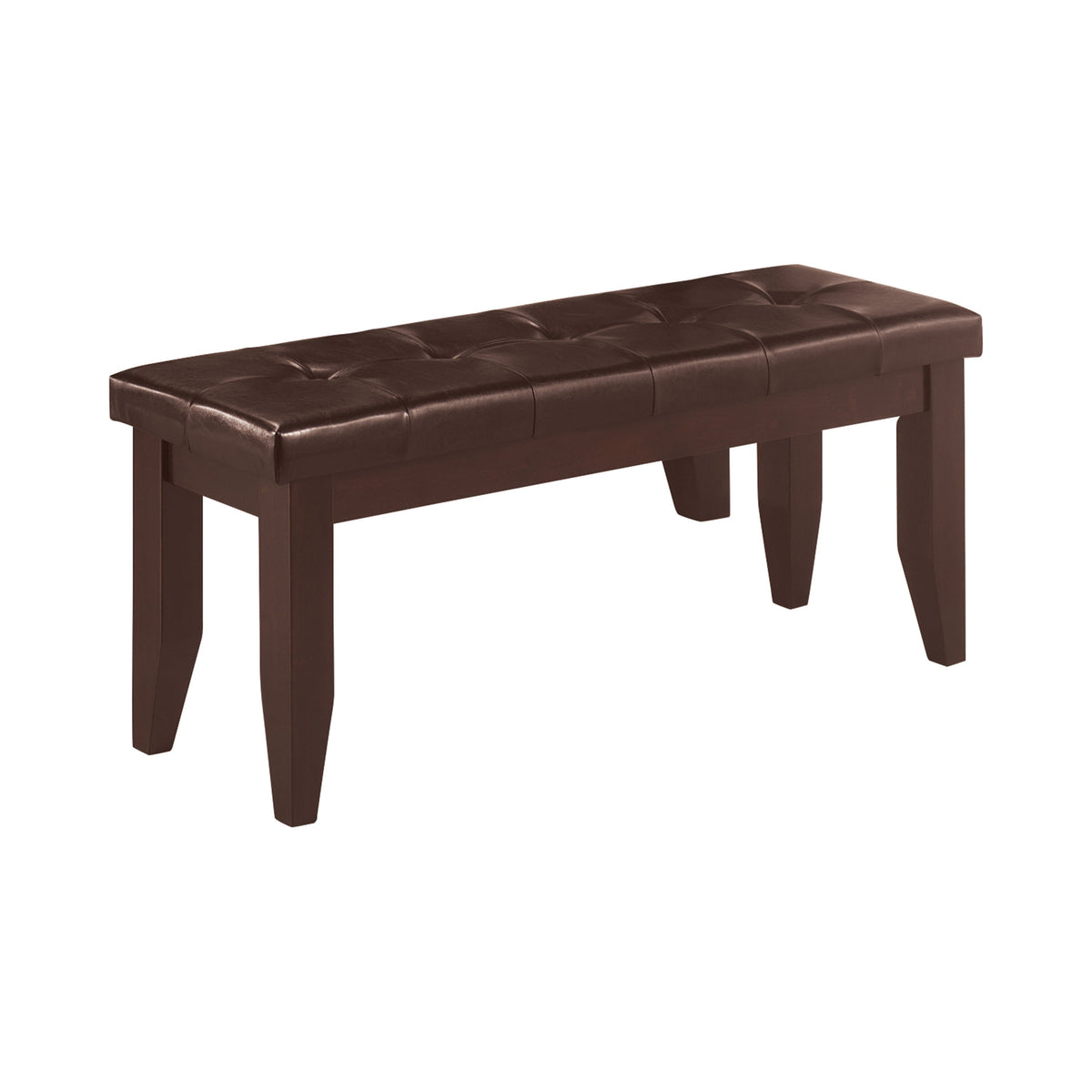 Coaster Dalila Tufted Upholstered Dining Bench Cappuccino and Black Model 102723