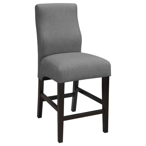 Coaster Mulberry Upholstered Counter Height Stools Grey and Cappuccino (Set of 2) Model 102855