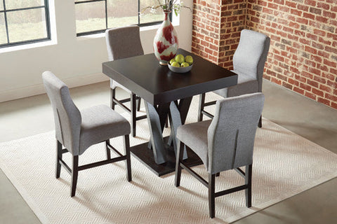 Coaster Mulberry Upholstered Counter Height Stools Grey and Cappuccino (Set of 2) Model 102855
