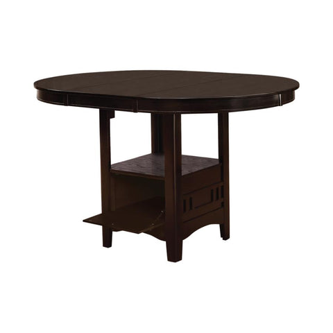 Coaster Lavon Oval Counter Height Table Espresso Model 102888