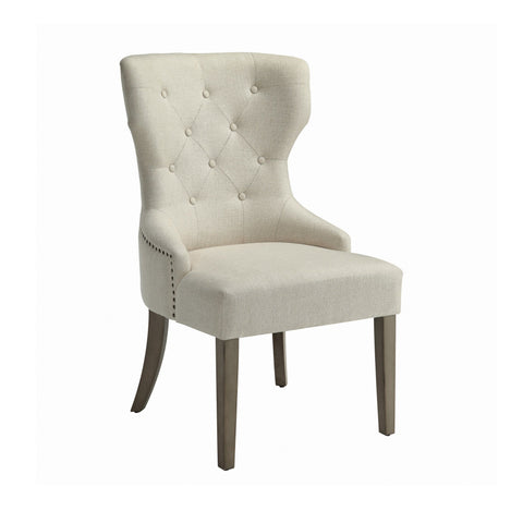 Coaster Baney Tufted Upholstered Dining Chair Beige Model 104507