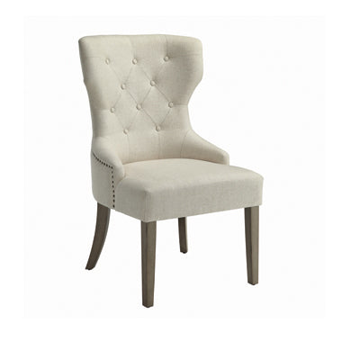 Coaster Baney Tufted Upholstered Dining Chair Beige Model 104507