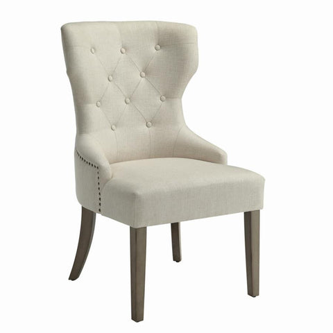 Coaster Baney Tufted Upholstered Dining Chair Beige Model 104507