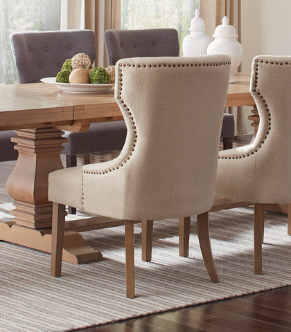 Coaster Baney Tufted Upholstered Dining Chair Beige Model 104507