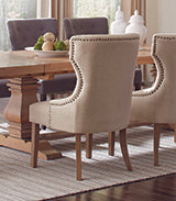 Coaster Baney Tufted Upholstered Dining Chair Beige Model 104507