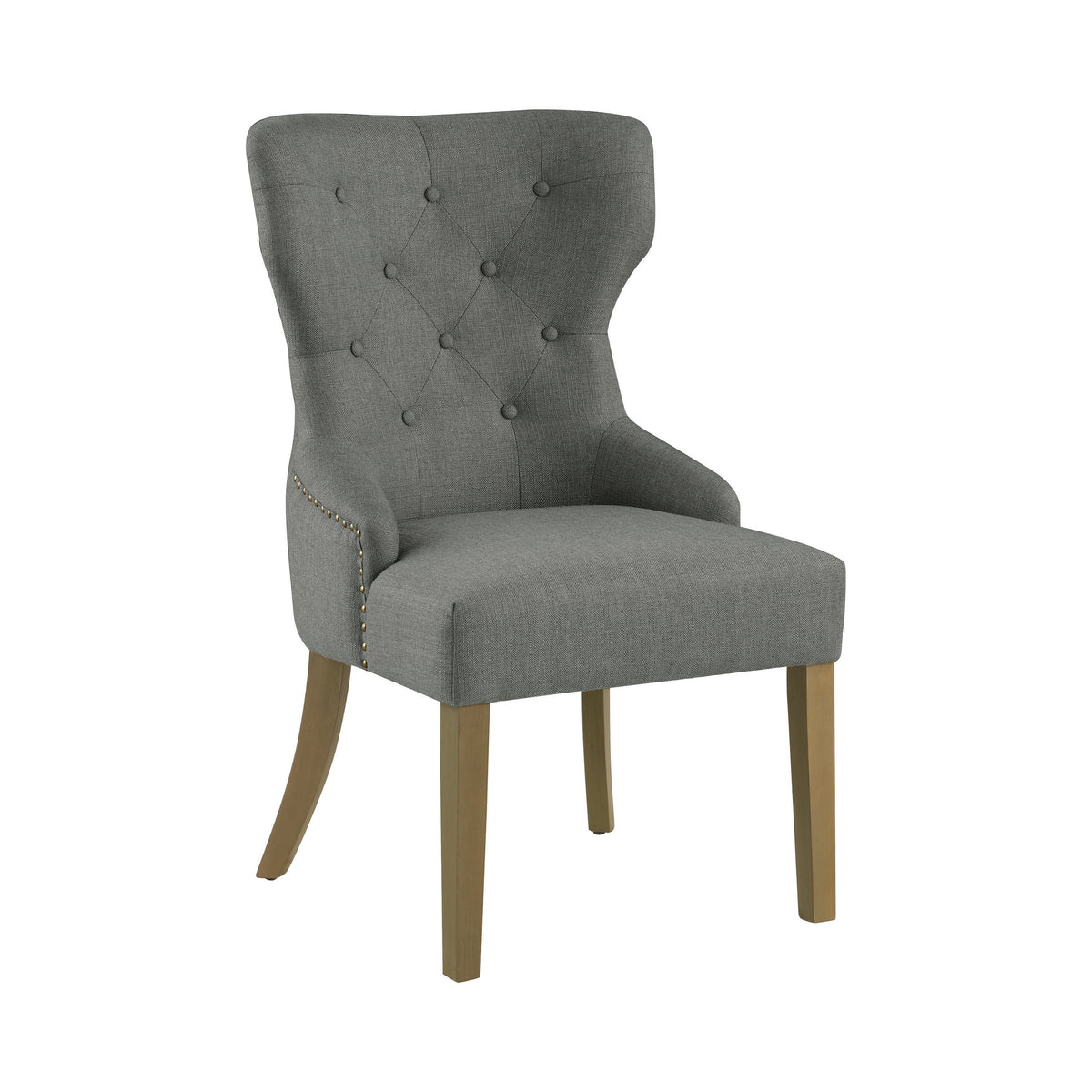 Coaster Baney Tufted Upholstered Dining Chair Grey Model 104537