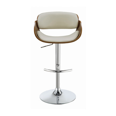 Coaster Dana Adjustable Bar Stool Ecru and Chrome Model 104966