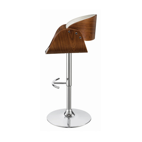 Coaster Dana Adjustable Bar Stool Ecru and Chrome Model 104966