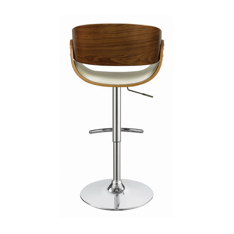 Coaster Dana Adjustable Bar Stool Ecru and Chrome Model 104966