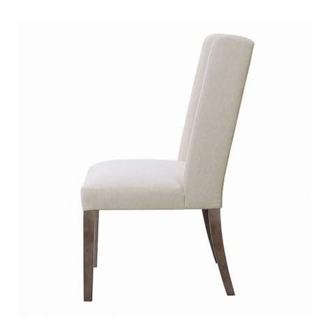 Coaster Batson Tufted Side Chairs Dark Brown and Beige (Set of 2) Model 105143