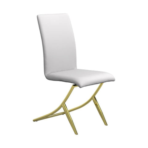 Coaster Carmelia Upholstered Side Chairs White (Set of 4) Model 105171