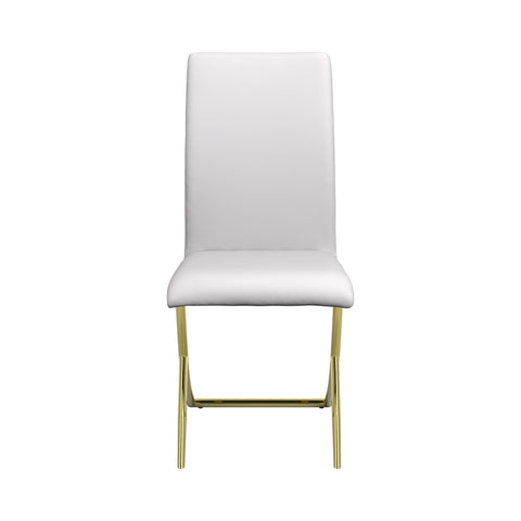Coaster Carmelia Upholstered Side Chairs White (Set of 4) Model 105171