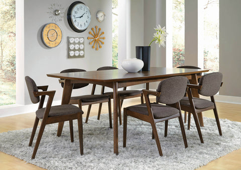 Coaster Malone Rectangular Dining Table Dark Walnut Model 105351