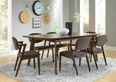 Coaster Malone Rectangular Dining Table Dark Walnut Model 105351