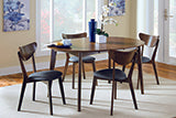 Coaster Malone Oval Dining Table Dark Walnut Model 105361