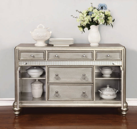 Coaster Danette 5-drawer Dining Server Metallic Platinum Model 106475