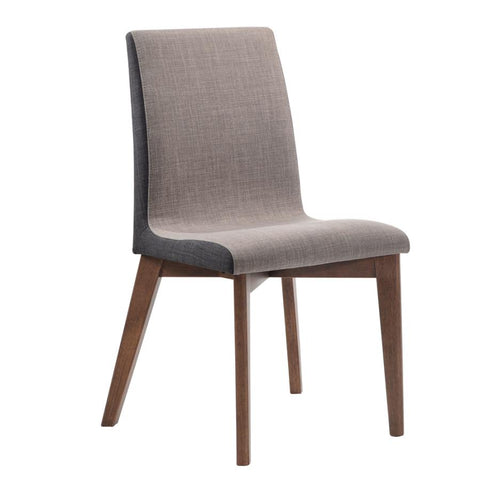 Coaster Redbridge Upholstered Side Chairs Grey and Natural Walnut (Set of 2) Model 106592
