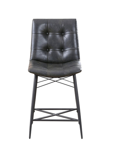 Coaster Aiken Upholstered Tufted Counter Height Stools Grey (Set of 2) Model 107859