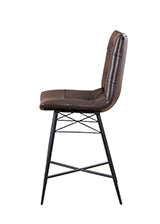 Coaster Aiken Upholstered Tufted Counter Height Stools Brown (Set of 2) Model 107860