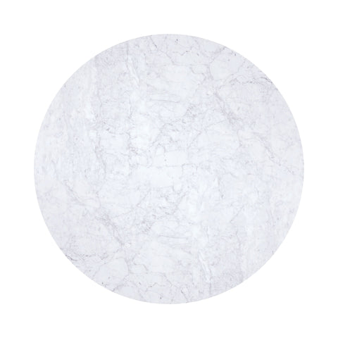 Coaster Bartole Round Dining Table White and Matte Black Model 108020