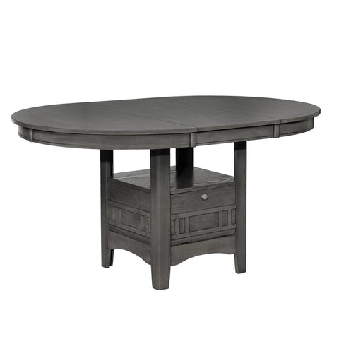 Coaster Lavon Dining Table with Storage Medium Grey Model 108211