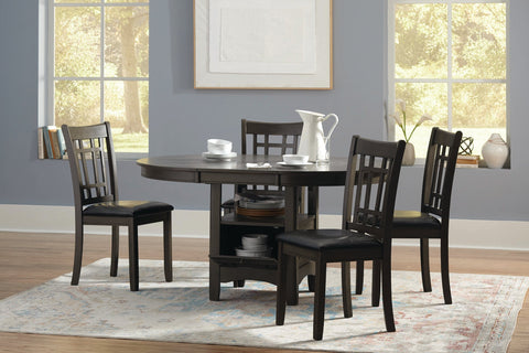 Coaster Lavon Padded Dining Side Chairs Espresso and Medium Grey (Set of 2) Model 108212