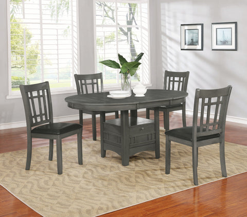 Coaster Lavon Padded Dining Side Chairs Espresso and Medium Grey (Set of 2) Model 108212