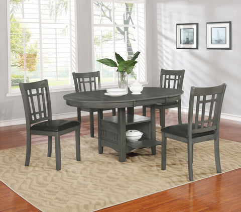 Coaster Lavon Padded Dining Side Chairs Espresso and Medium Grey (Set of 2) Model 108212