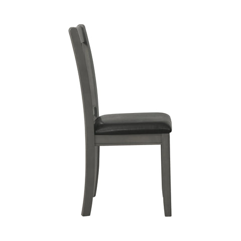 Coaster Lavon Padded Dining Side Chairs Espresso and Medium Grey (Set of 2) Model 108212