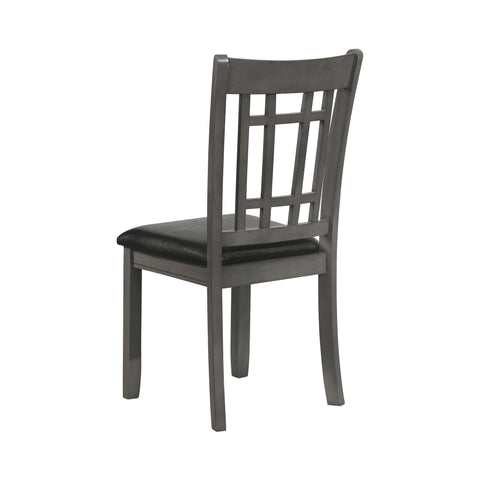 Coaster Lavon Padded Dining Side Chairs Espresso and Medium Grey (Set of 2) Model 108212