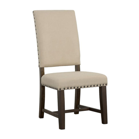 Coaster Twain Upholstered Side Chairs Beige (Set of 2) Model 109143