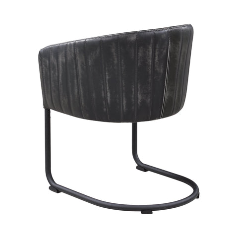 Coaster Banner Upholstered Dining Chair Anthracite and Matte Black Model 109292