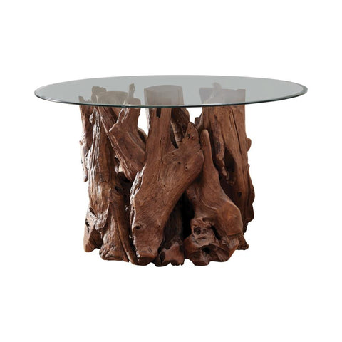 Coaster Asbury Dining Table Base Natural Teak Model 109511