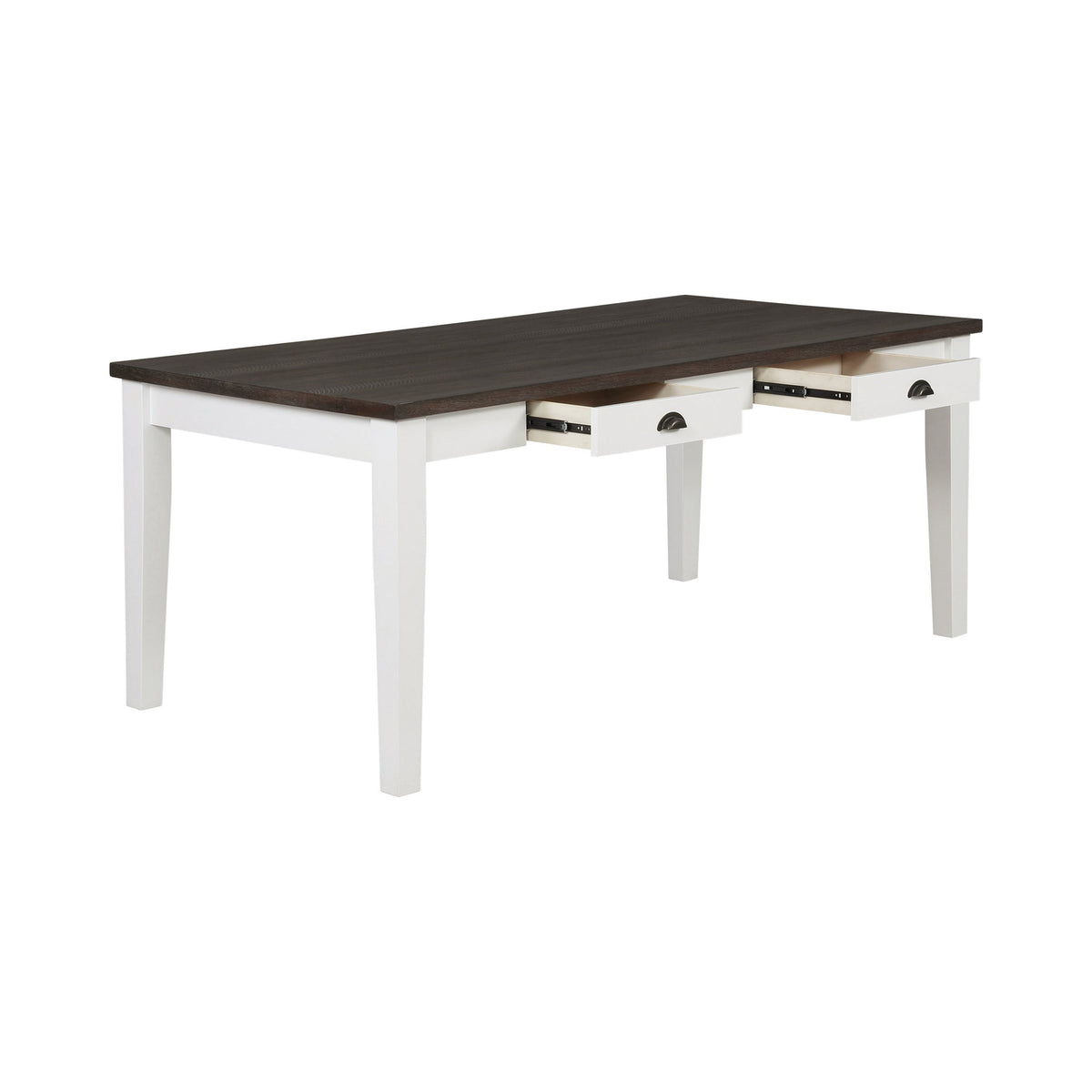 Coaster Kingman 4-drawer Dining Table Espresso and White Model 109541