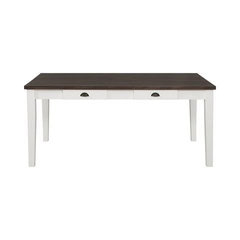 Coaster Kingman 4-drawer Dining Table Espresso and White Model 109541