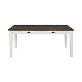 Coaster Kingman 4-drawer Dining Table Espresso and White Model 109541