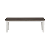 Coaster Kingman Rectangular Bench Espresso and White Model 109543