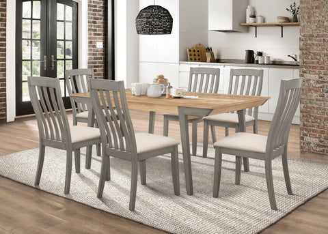 Coaster Nogales Wooden Dining Table Acacia and Coastal Grey Model 109811