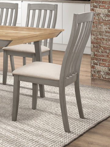 Coaster Nogales Slat Back Side Chairs Coastal Grey (Set of 2) Model 109812