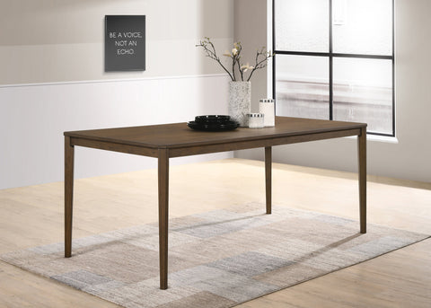 Coaster Wethersfield Dining Table with Clipped Corner Medium Walnut Model 109841
